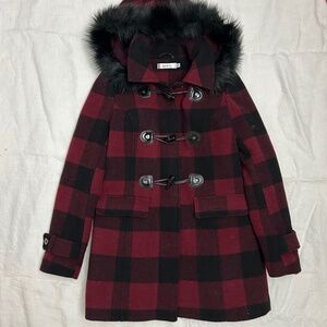 Ricki’s Red and Black Plaid Coat